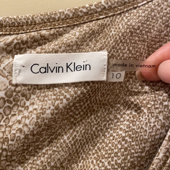 Calvin Klein Reptile Print Jumpsuit Size 10 - Picture 9 of 10